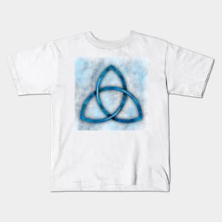 Trinity Knot in blue Kids T-Shirt